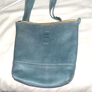 Portland Leather Blue Steel Festival Bag